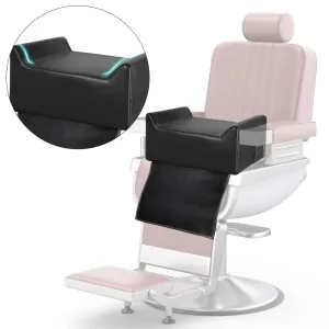Salon Booster Seat for Kids - Cushion for Children's Hair Cut,Barber Booster Seat for Salon Chair Hair Stylist,Leather Seat Cushion for Beauty Salon Spa Equipment (Premium Black)