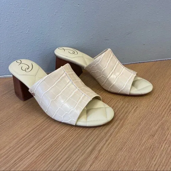 Sam Edelman "Sonya Croc-Embossed" Sandals