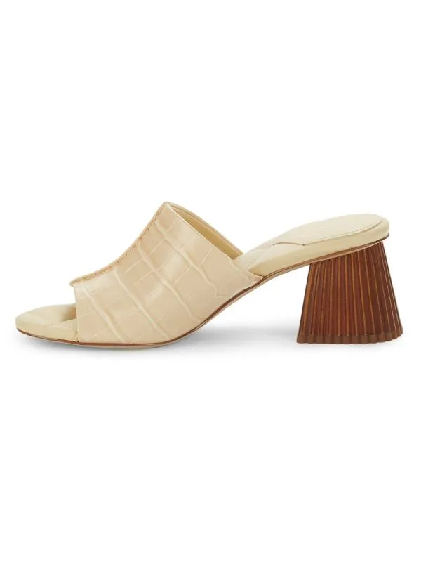 Sam Edelman "Sonya Croc-Embossed" Sandals