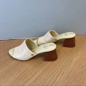 Sam Edelman "Sonya Croc-Embossed" Sandals