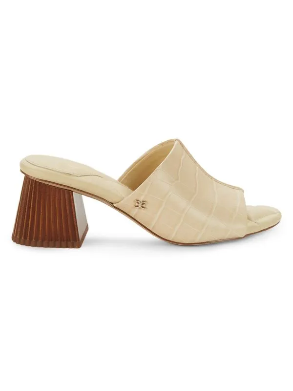 Sam Edelman "Sonya Croc-Embossed" Sandals