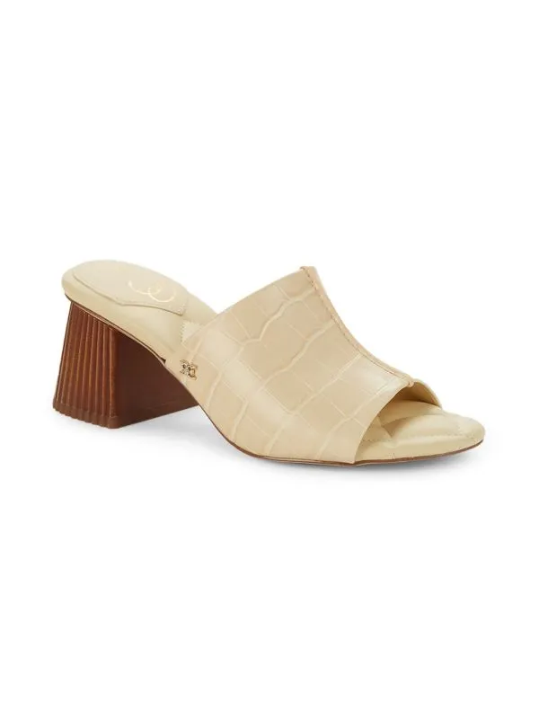 Sam Edelman "Sonya Croc-Embossed" Sandals