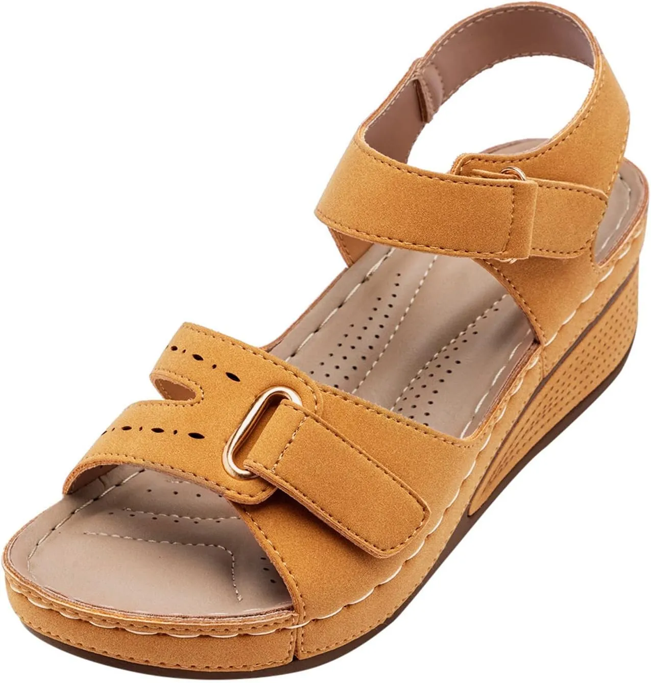Sandals for Women 2024 Summer Waterproof Hiking Womens Sandals Comfortable Walking Outdoor Athletic Sandals