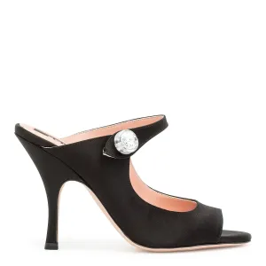 Satin Mary Jane mules