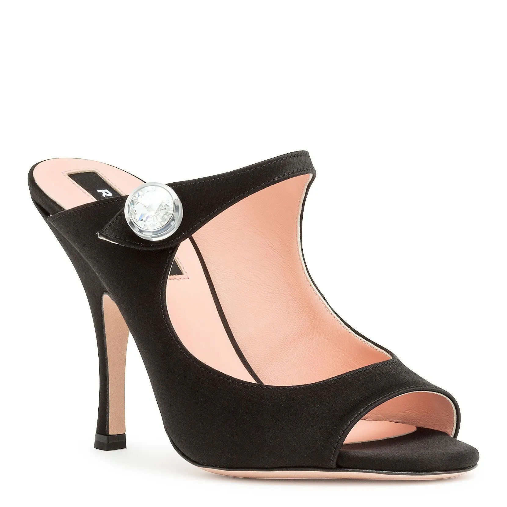Satin Mary Jane mules