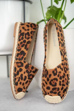 Sexy Leopard Espadrille  Flats