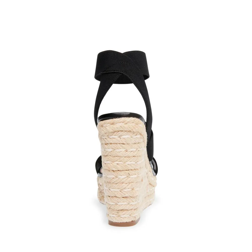 Shimmy Wedge Sandal BLACK