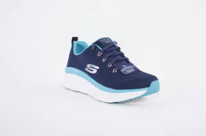 SKECHERS - 149368 D'LUX WALKER-FRESH FINESSE LACED TRAINER - NAVY/TURQUOISE