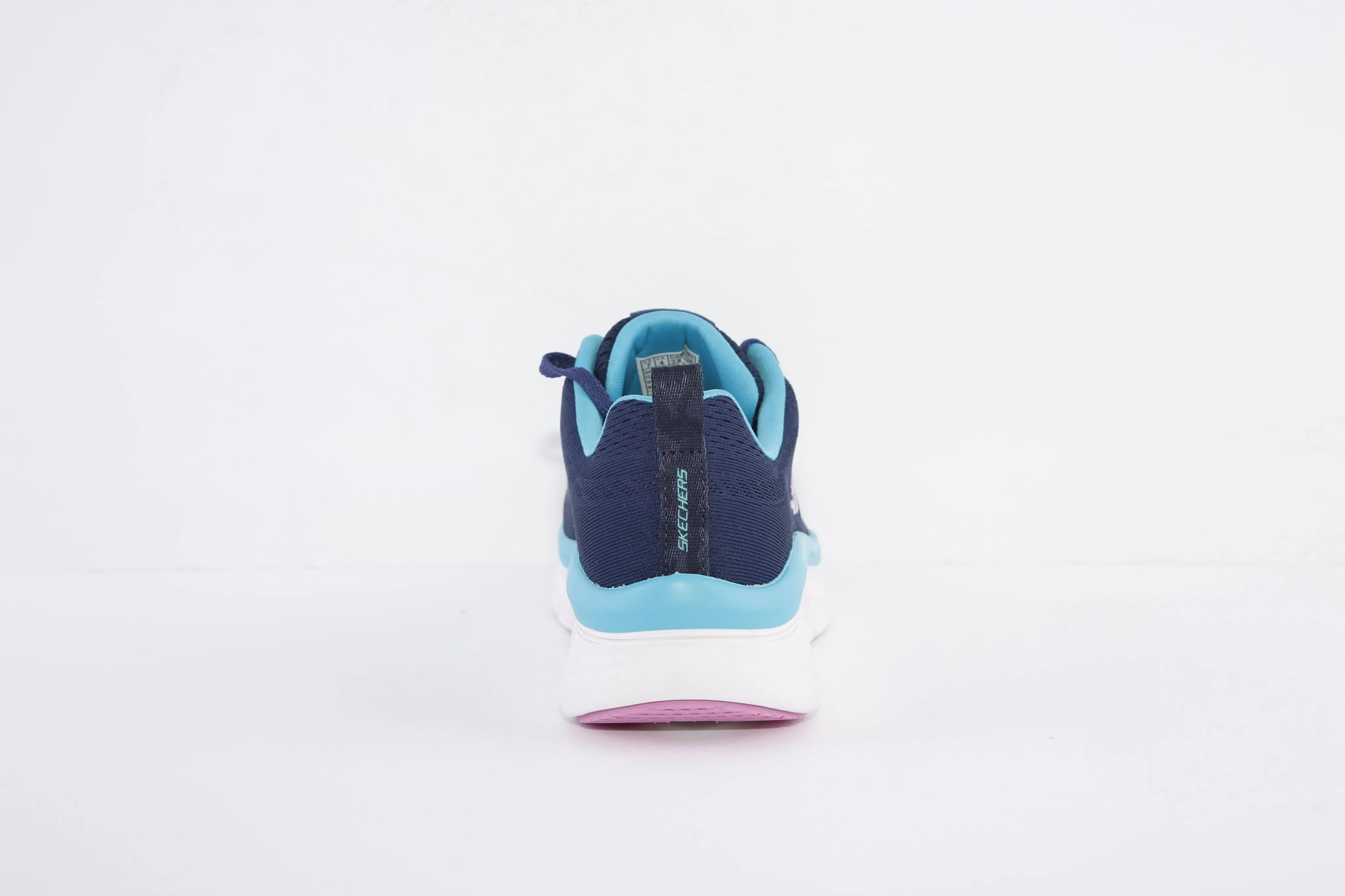 SKECHERS - 149368 D'LUX WALKER-FRESH FINESSE LACED TRAINER - NAVY/TURQUOISE
