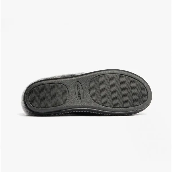 Skechers 167225/BLK COZY CAMPFIRE Womens Mule Slippers Black