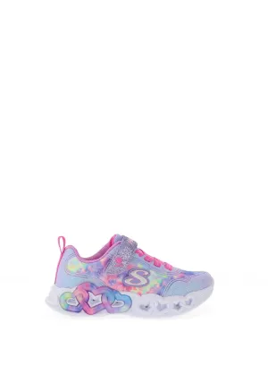 Skechers Girls Heart Lights Infinite Trainer, Lilac