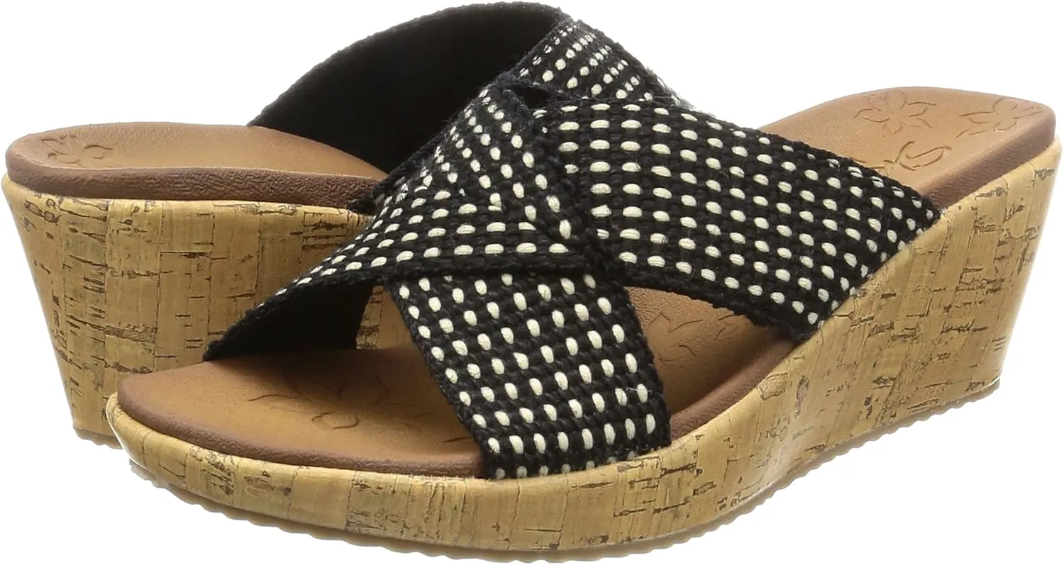 Skechers Women's Beverlee-Delighted Wedge Sandal