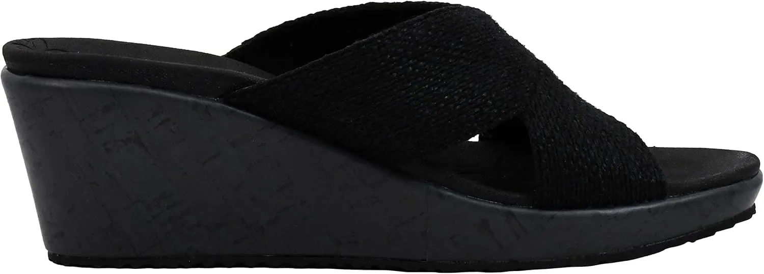 Skechers Women's Beverlee-Delighted Wedge Sandal