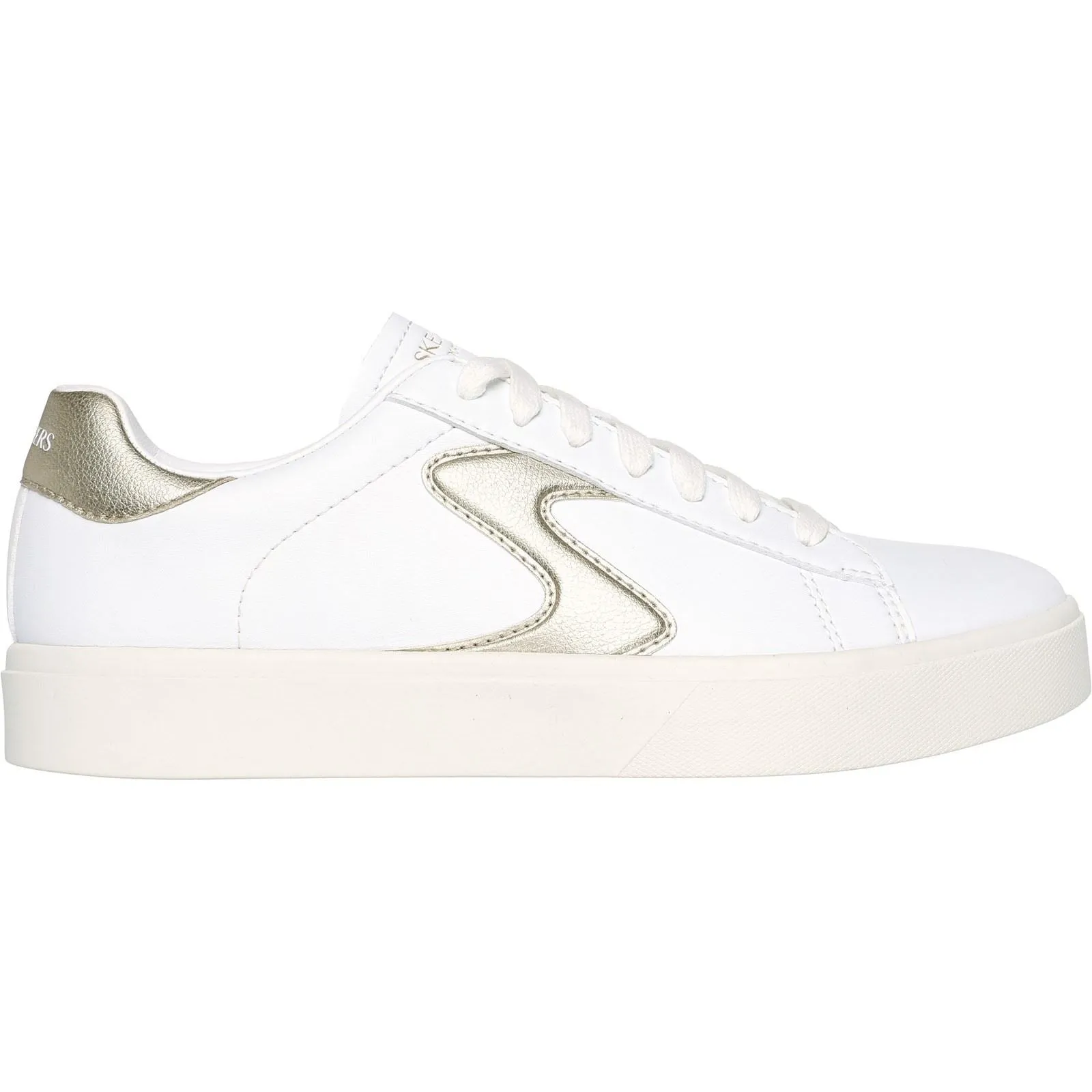Skechers Women's Eden LX - Beaming Glory Trainer in White/Gold