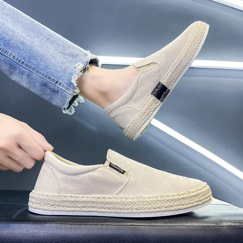 Sportliche Stil – Schwarze und Weiße Herren Espadrilles