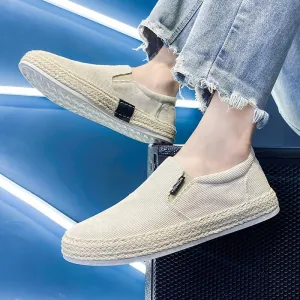Sportliche Stil – Schwarze und Weiße Herren Espadrilles