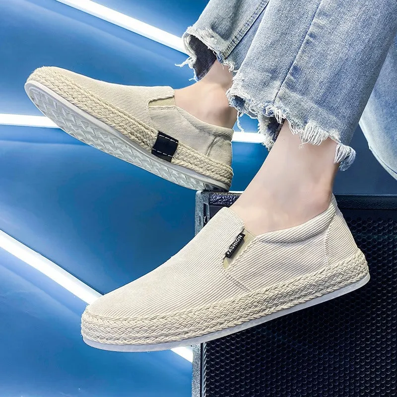 Sportliche Stil – Schwarze und Weiße Herren Espadrilles