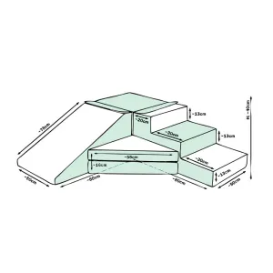 Step & Slide | Pastel Mint & White