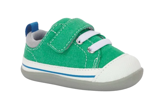 Stevie II Green Denim Canvas (Infant)
