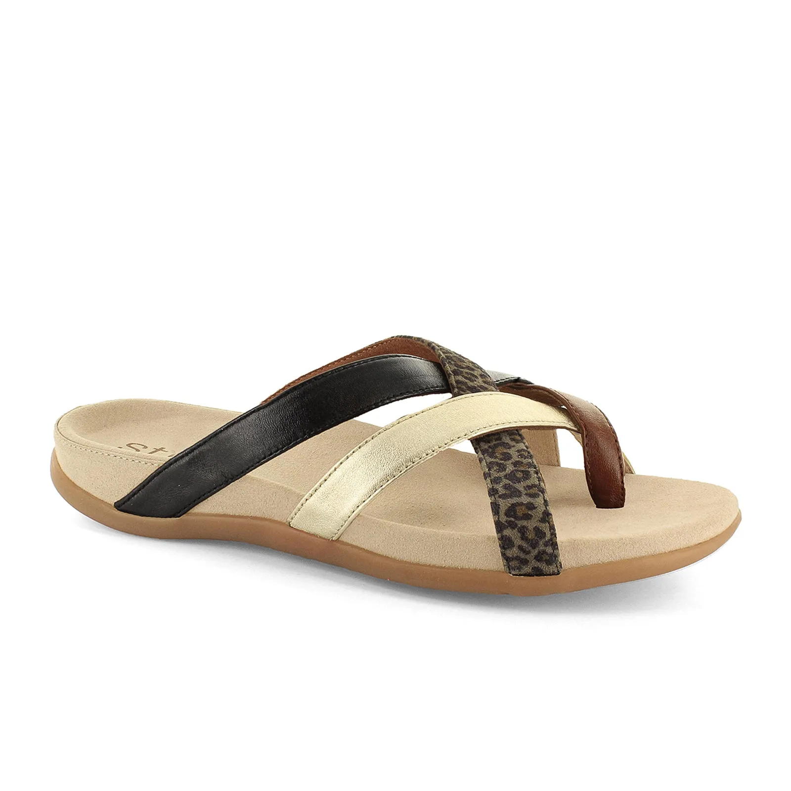 Strive Lola Sandal (Women) - Leopard Mix
