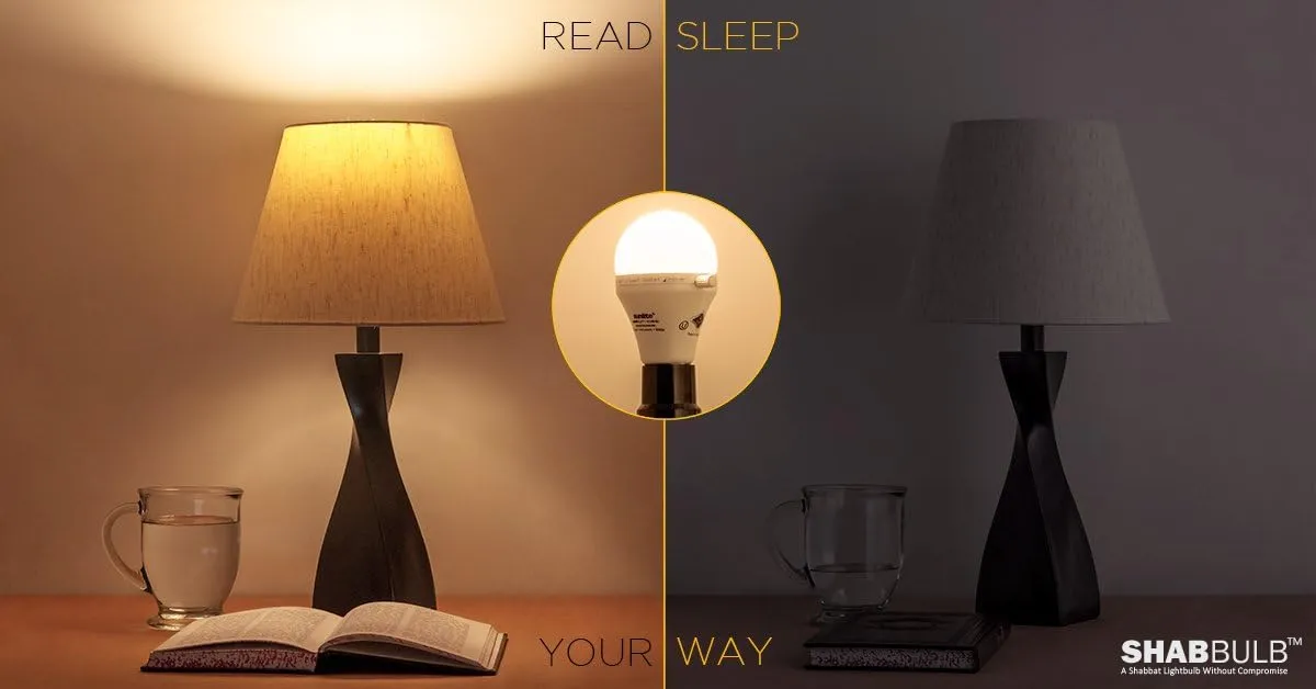 Sunlite ShabBulb, Shabbat Permissible LED Light Bulb, 7 Watt (40 Watt Equivalent) 3000K Warm White