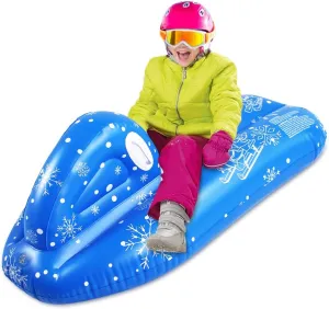 SUNSHINE-MALL Snow Tube, Inflatable Snow Sled for Kids and Adults, Heavy Duty Snow Tube Made by Thickening Material of 0.6mm,Snow Toys for Kids Outdoor