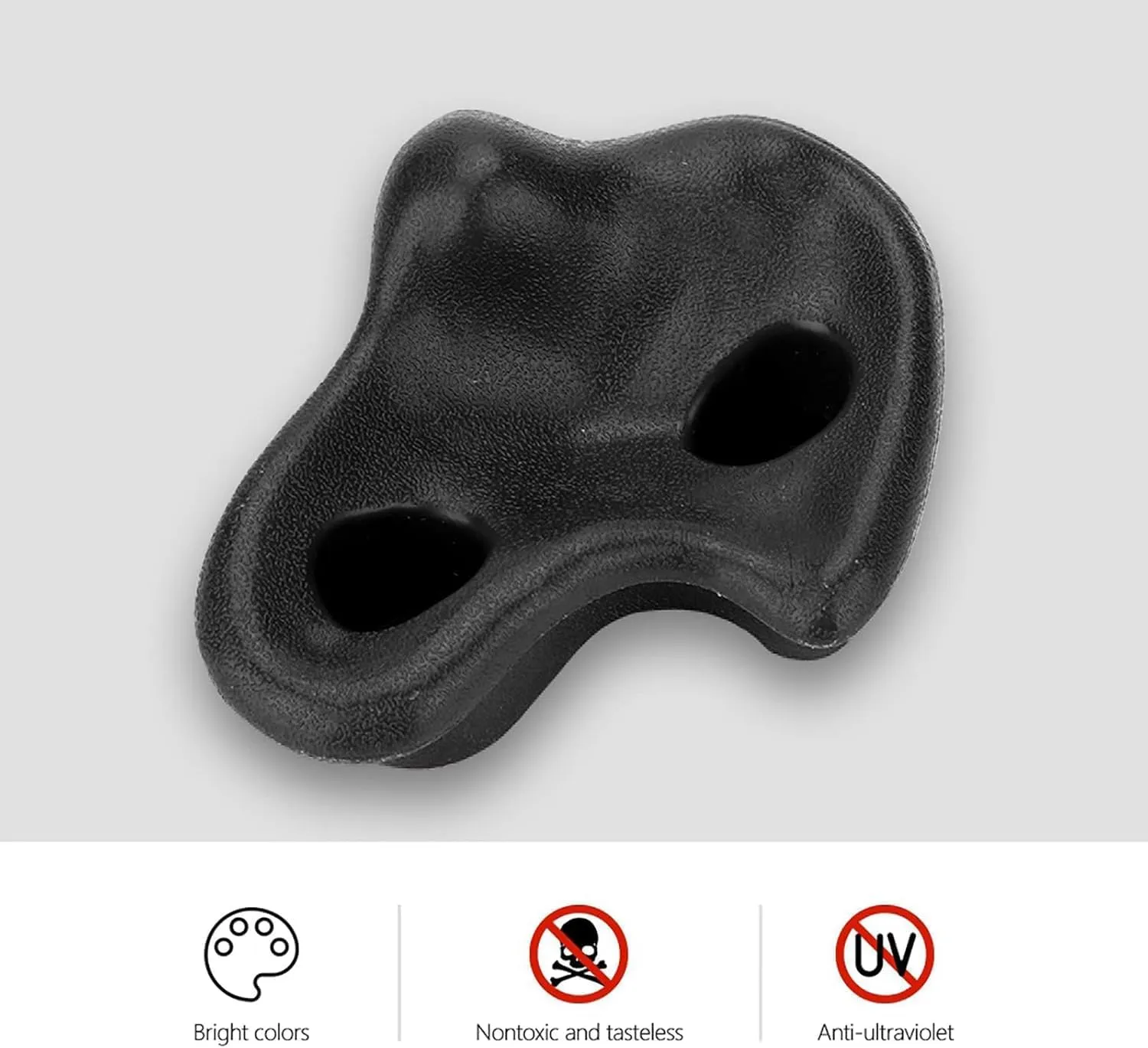TeamSky Rock Climbing Holds,10PCS Plastic Comfortable Rock Climbing Stone Rocks Wall Stones with Screw Pad and Nut for Outdoor Indoor Climbing Frames Children Playground