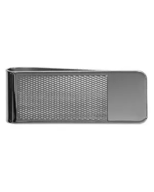 Textured Silver Money Clip
