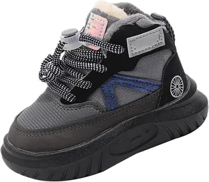 Toddler Winter High Top Sneakers Snow Day Non Slip Ankle Booties for Infant Boys Girls Cold Weather Outdoor Play
