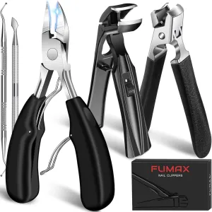 Toe Nail Clippers for Men Thick Nails for Seniors, Large Angled Nail Clippers with Catcher Ingrown Toenail Clippers for Thick Toenails, Heavy Duty Fingernail Clipper Nail Cutter Gifts for Men Dad