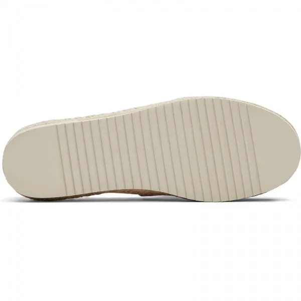 TOMS ALPARGATA PLATFORM ROPE Womens Slip-On Canvas Espadrilles Pink
