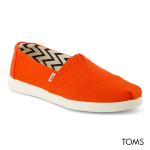 TOMS Women Alpargata Plus Flame Heritage Canvas Espadrille