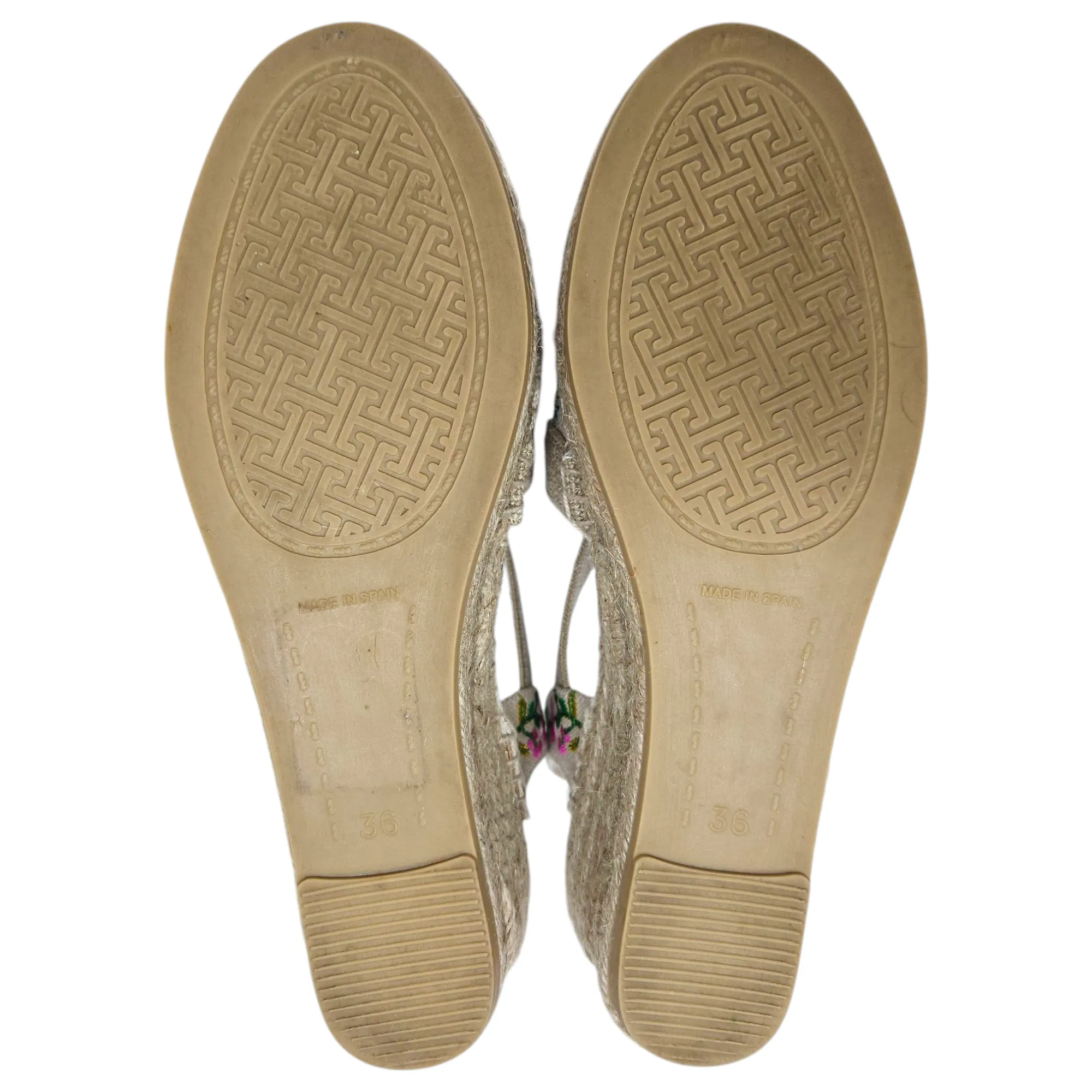 Toni Pons Embroidered Espadrille Wedges - Size 36/6