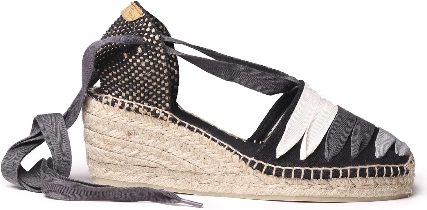TONI PONS Viola Women's Vegan Wedge Espadrille made of cotton canvas.