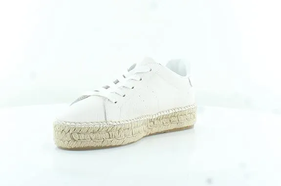 Top Heeled White Leather Special offer Dylann Espadrille Sam Up Lace Edelman Sneakers Low Professional service