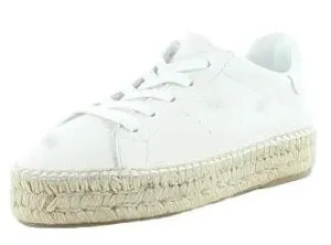 Top Heeled White Leather Special offer Dylann Espadrille Sam Up Lace Edelman Sneakers Low Professional service
