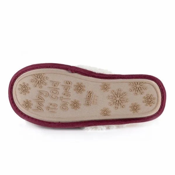Totes Toasties FAIR ISLE Womens Mule Slippers Multi