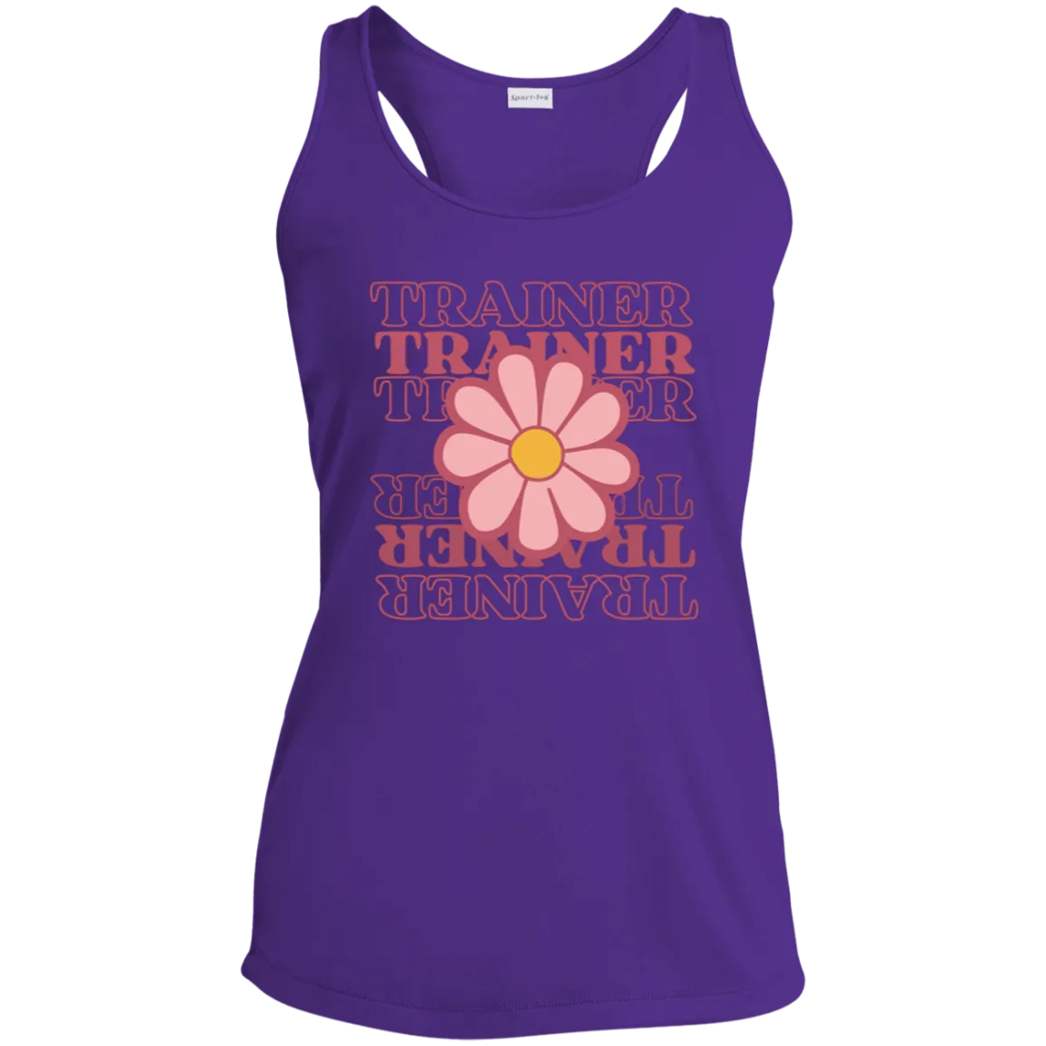 Trainer Flower Tank LST356 Sport-Tek Ladies Performance Racerback Tank