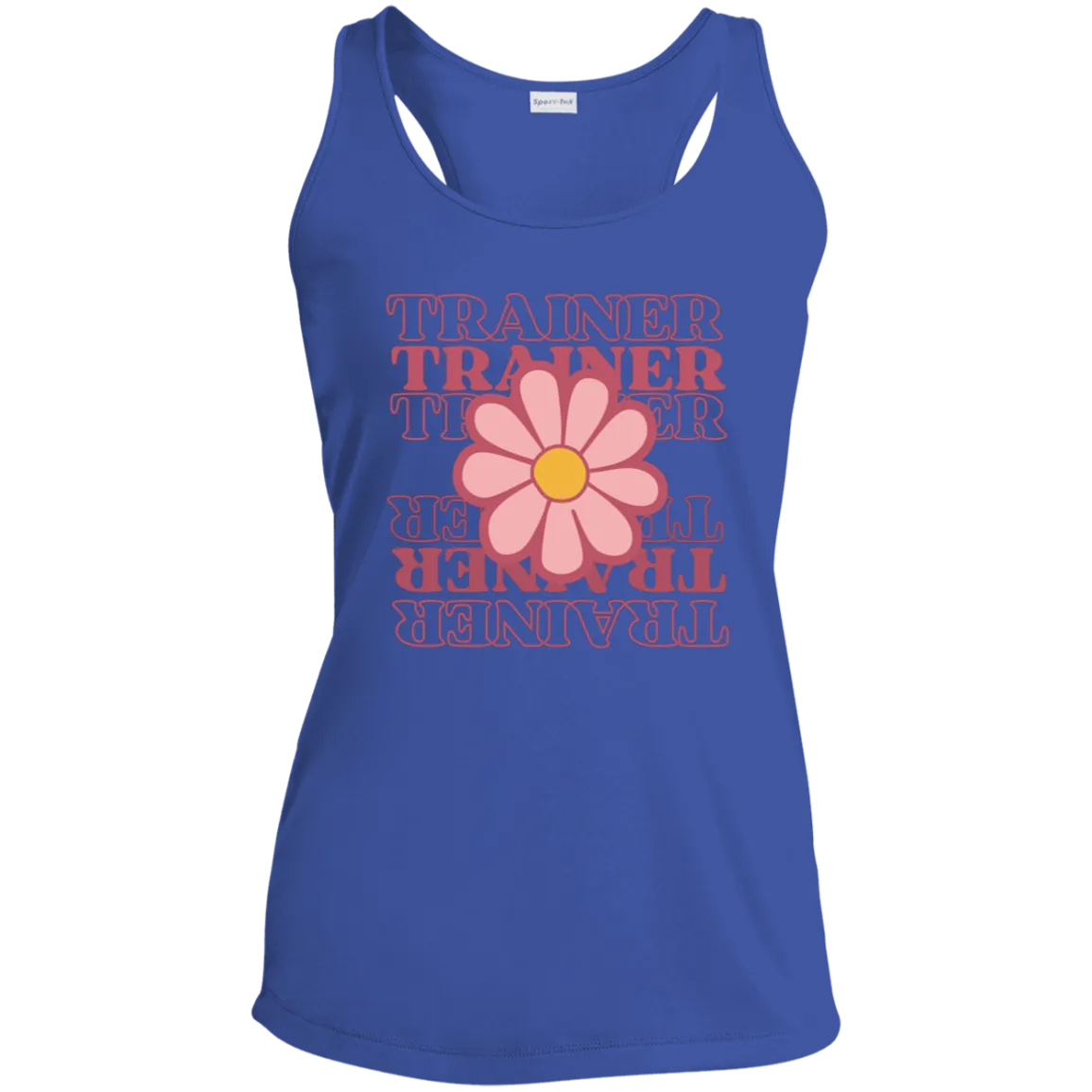 Trainer Flower Tank LST356 Sport-Tek Ladies Performance Racerback Tank