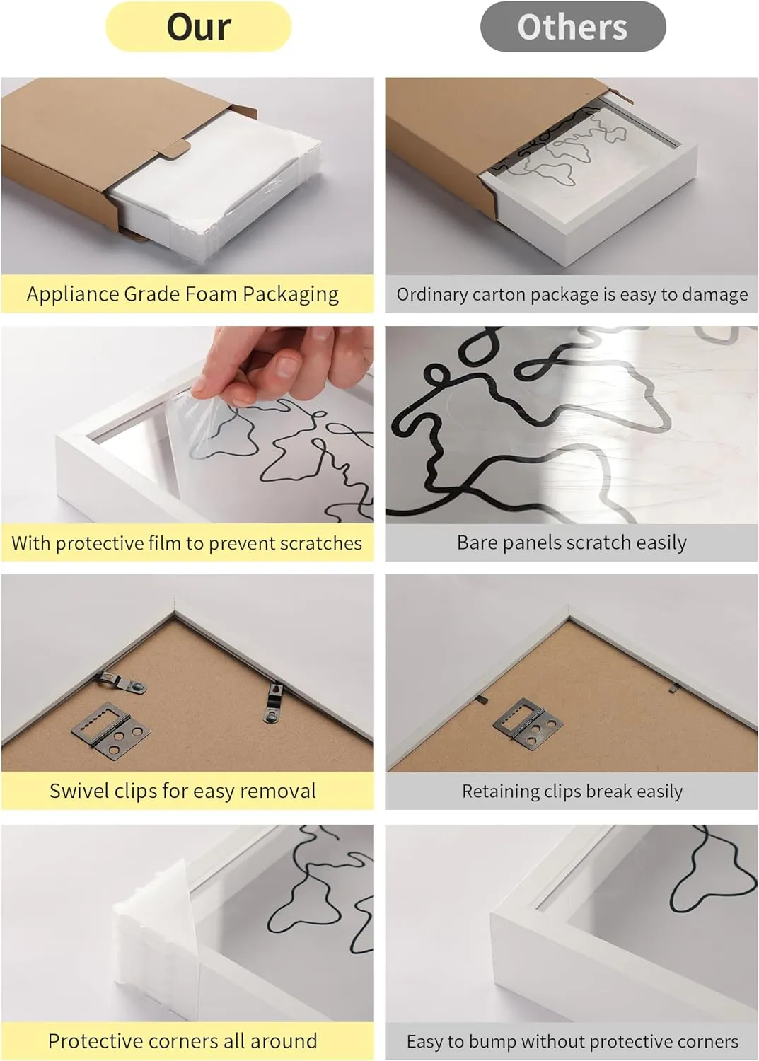 Travel Adventure Archive Shadow Box For Memories,8&12Inch Concert Travel Ticket Stub Memory Top Loading Shadow Keepsake Box With Slot On Top,life In a Shadow Box Travel Frame (White, 8x8)