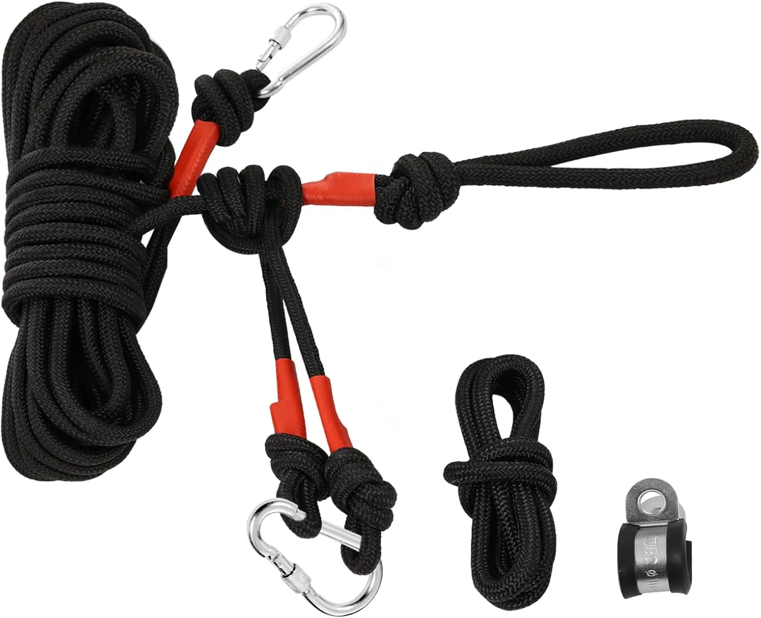 Tree Stand Lifeline Rope for Hunting, 32Ft Treestand Safety Rope with Steel Wire Core, Life Safety Rope, Youth Hunting Harness