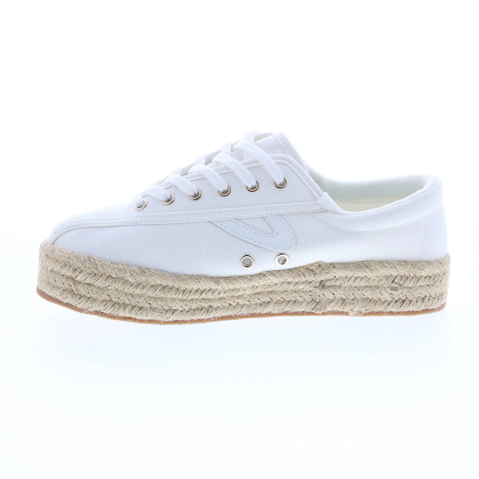 Tretorn Nylite Espadrille A-NYLITEPBE Womens White Lifestyle Sneakers Shoes