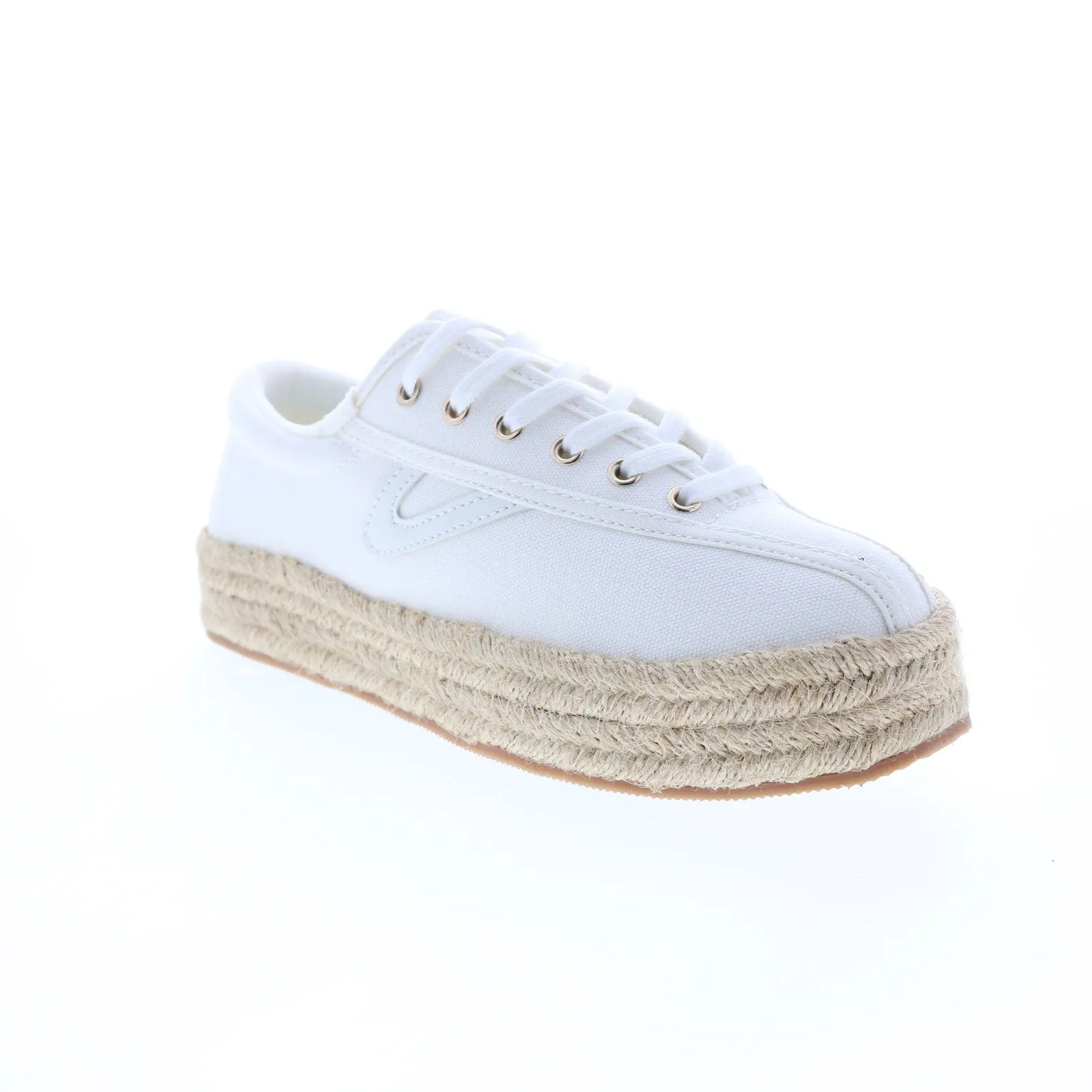 Tretorn Nylite Espadrille A-NYLITEPBE Womens White Lifestyle Sneakers Shoes