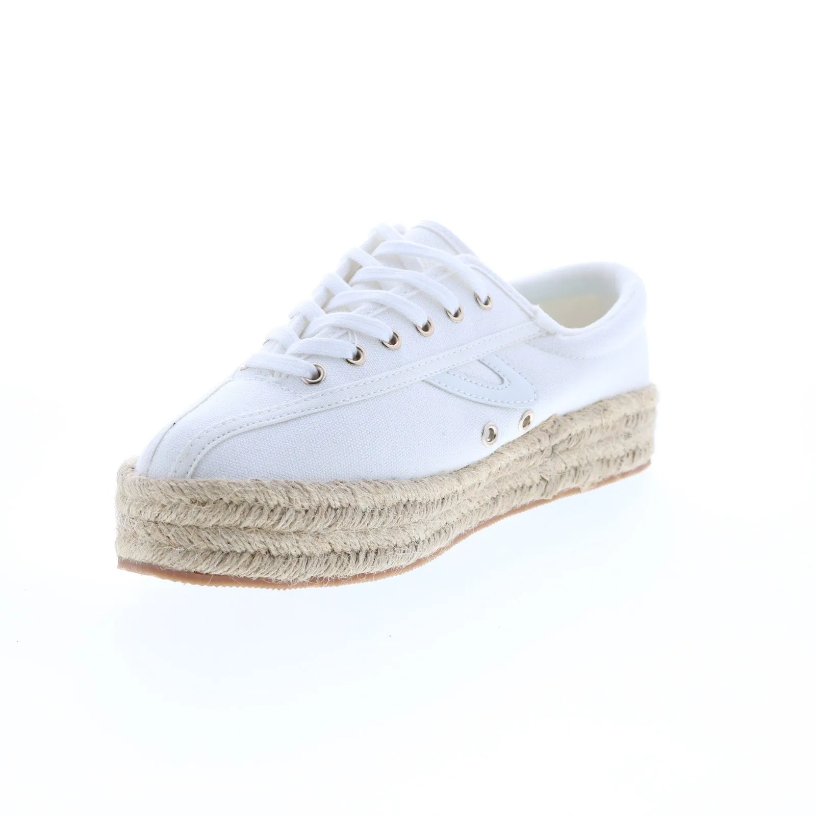 Tretorn Nylite Espadrille A-NYLITEPBE Womens White Lifestyle Sneakers Shoes