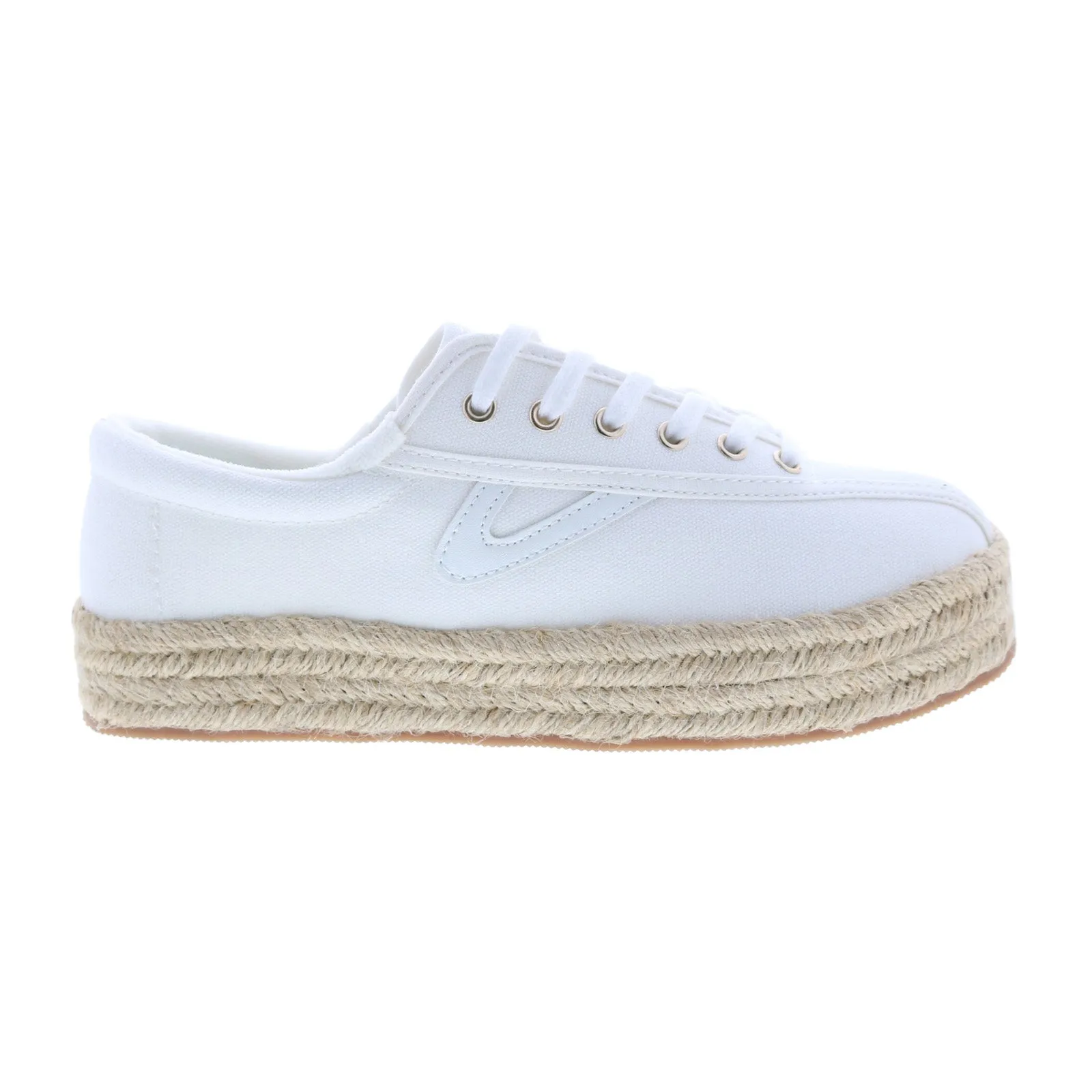 Tretorn Nylite Espadrille A-NYLITEPBE Womens White Lifestyle Sneakers Shoes