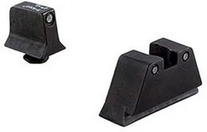 Trijicon GL201-C-600661 Bright & Tough Night Sight Suppressor Set, Glock 17-39 Models, black Front/Rear with Green Lamps