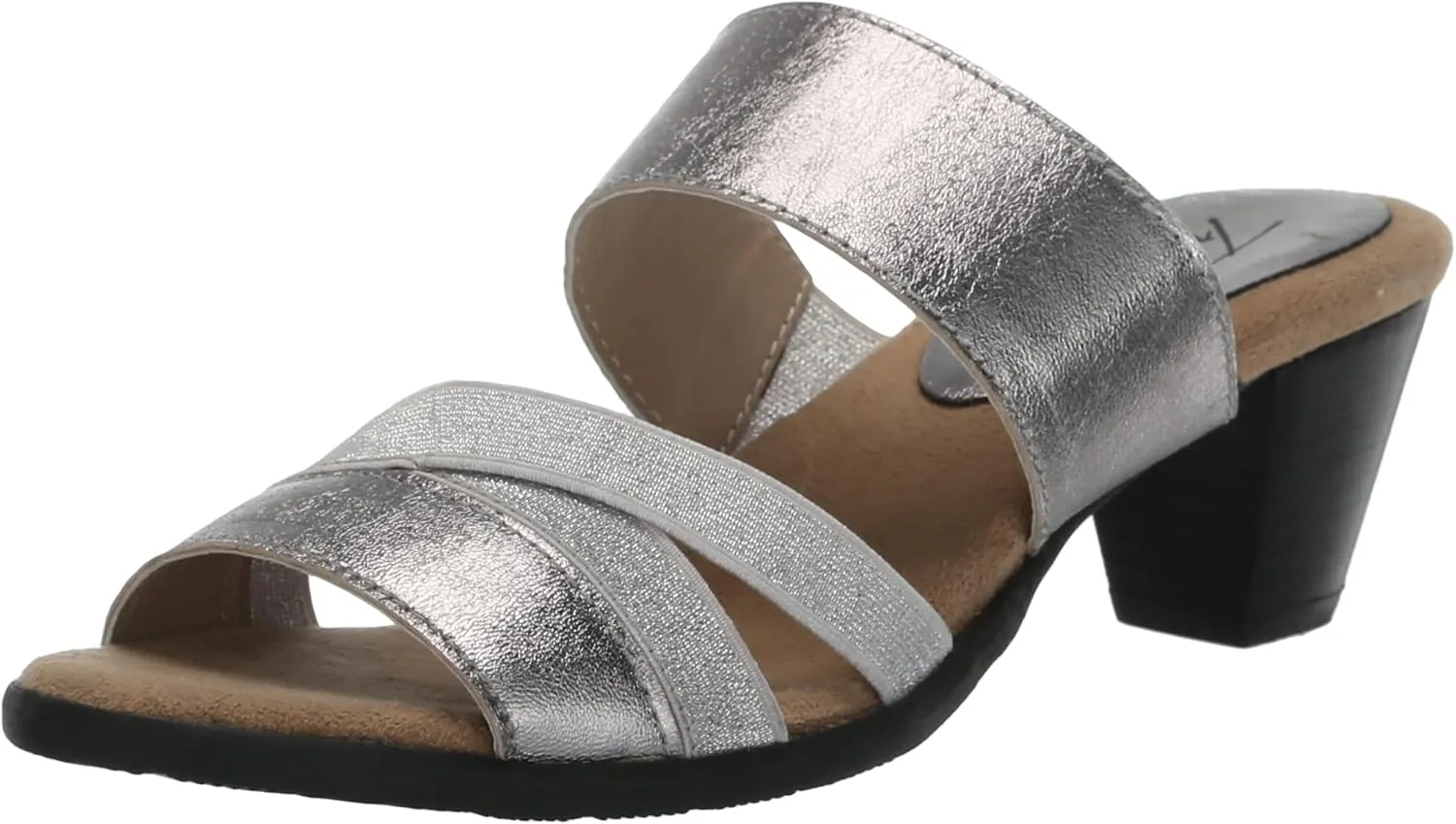 Trotters Women's Sandal Mule, Pewter MET, 9 Wide