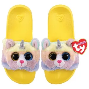 Ty Fashion Slide Slippers Heather Cat - Size 32-34
