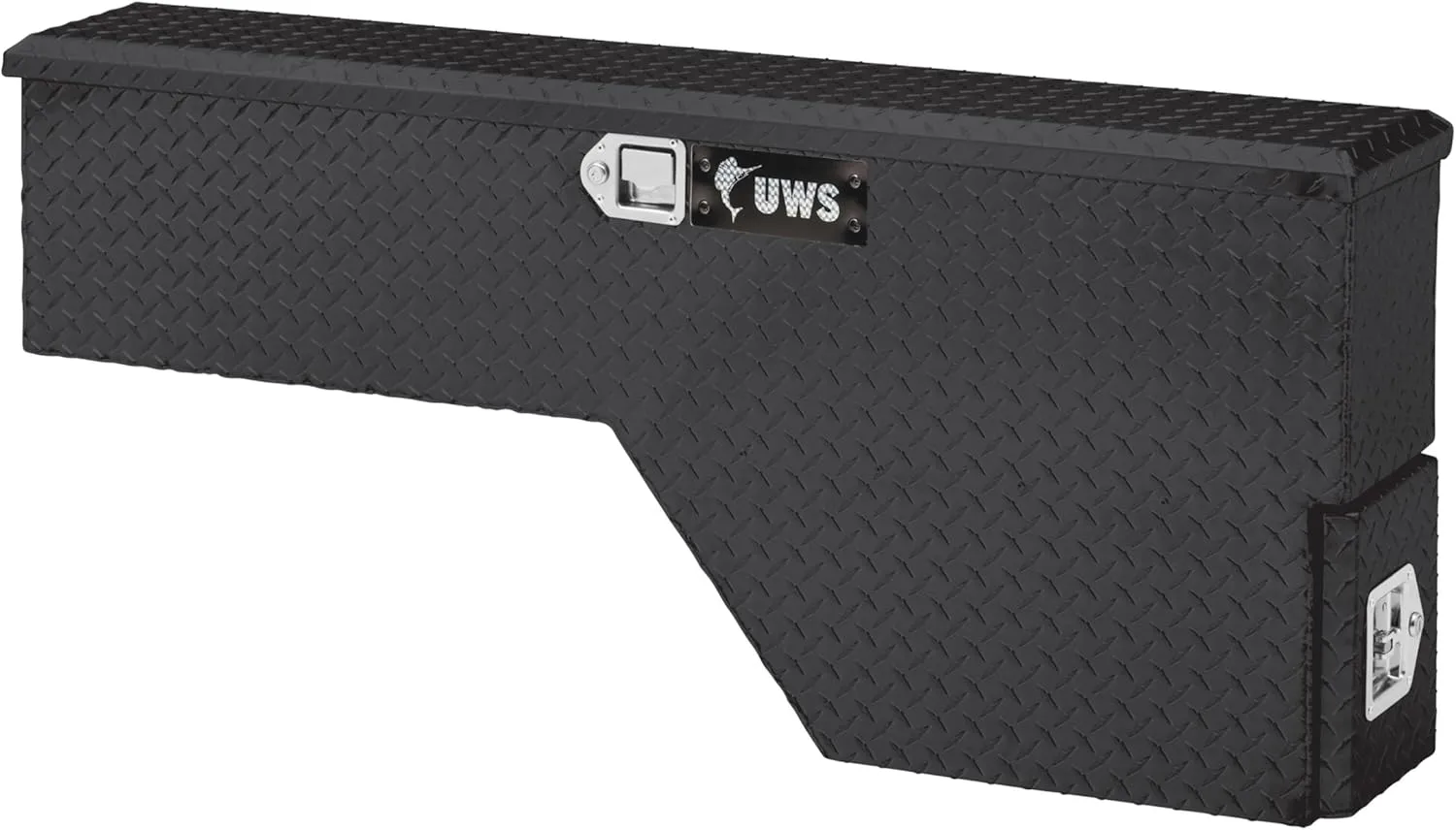 UWS FW-48-DS-D-BLK Black 48" Driver Side Fenderwell Box with Drawer Slide