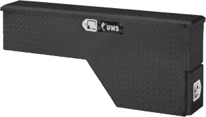 UWS FW-48-DS-D-BLK Black 48" Driver Side Fenderwell Box with Drawer Slide